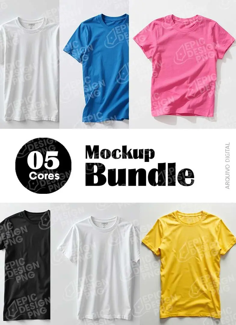 Camisetas Color Basic Mockup Camisetas Color Basic Mockup