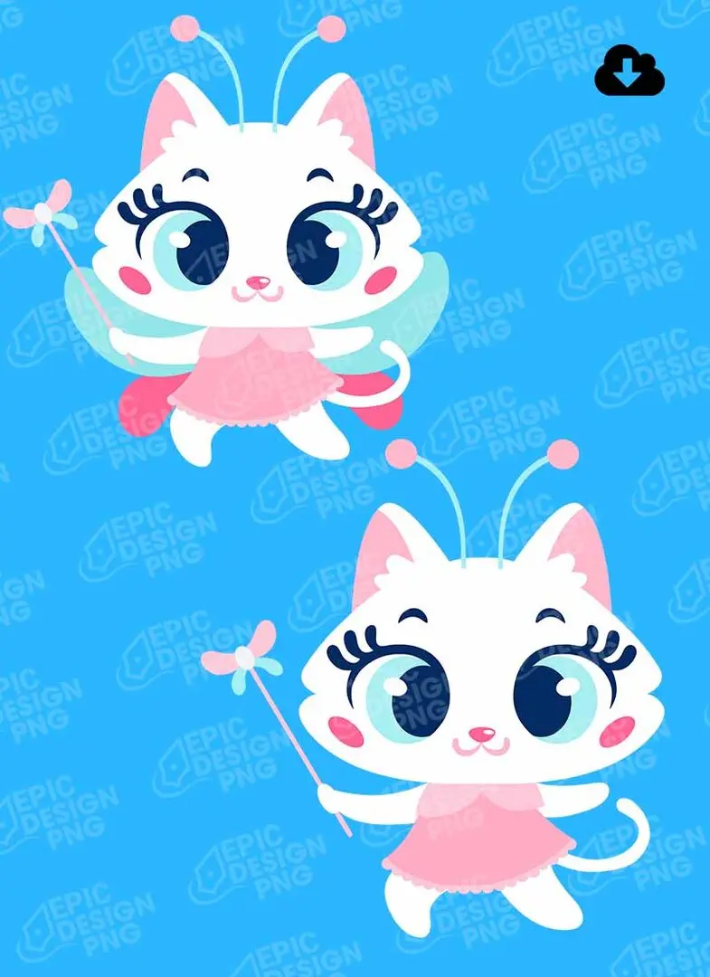 Gatinha Kawaii Fada Gatinha Kawaii Fadinha M1