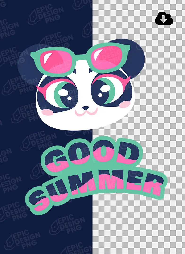 Panda Good Summer Panda Good Summer Png