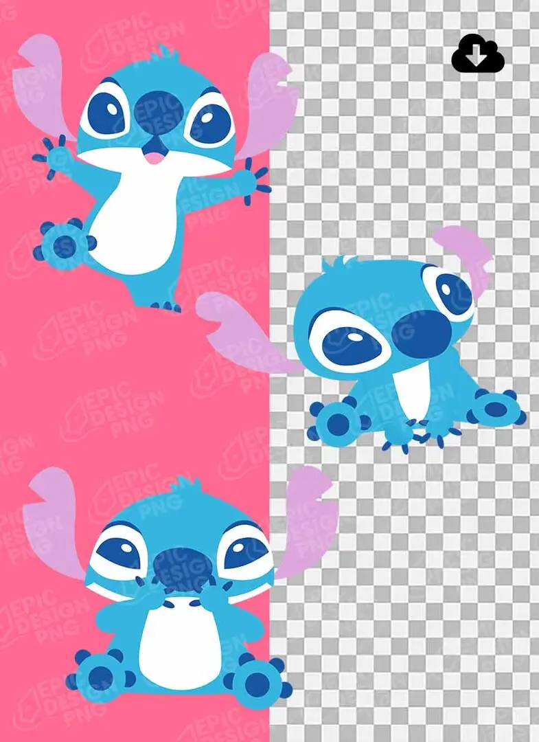 Stitch Azul Stitch Azul Clipart V2