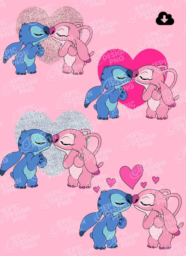 Stitch e Angel Lovers Png Stitch e Angel Lovers Png