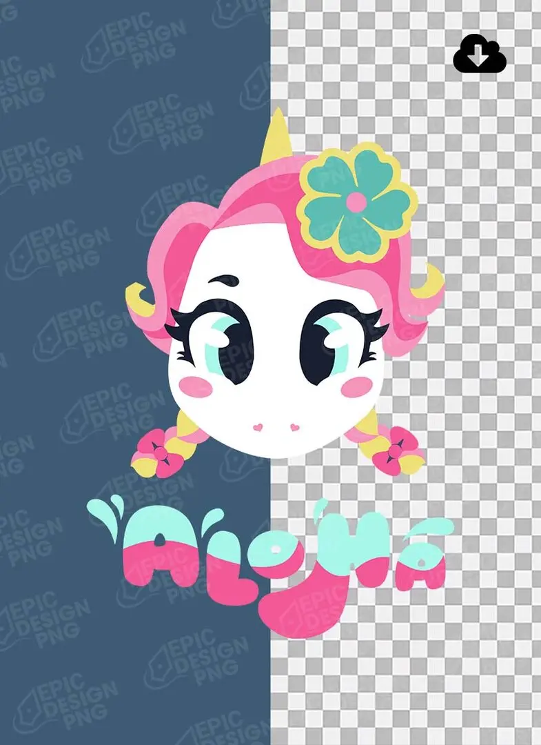 Unicórnio Png Aloha Unicórnio Kawaii Png Aloha