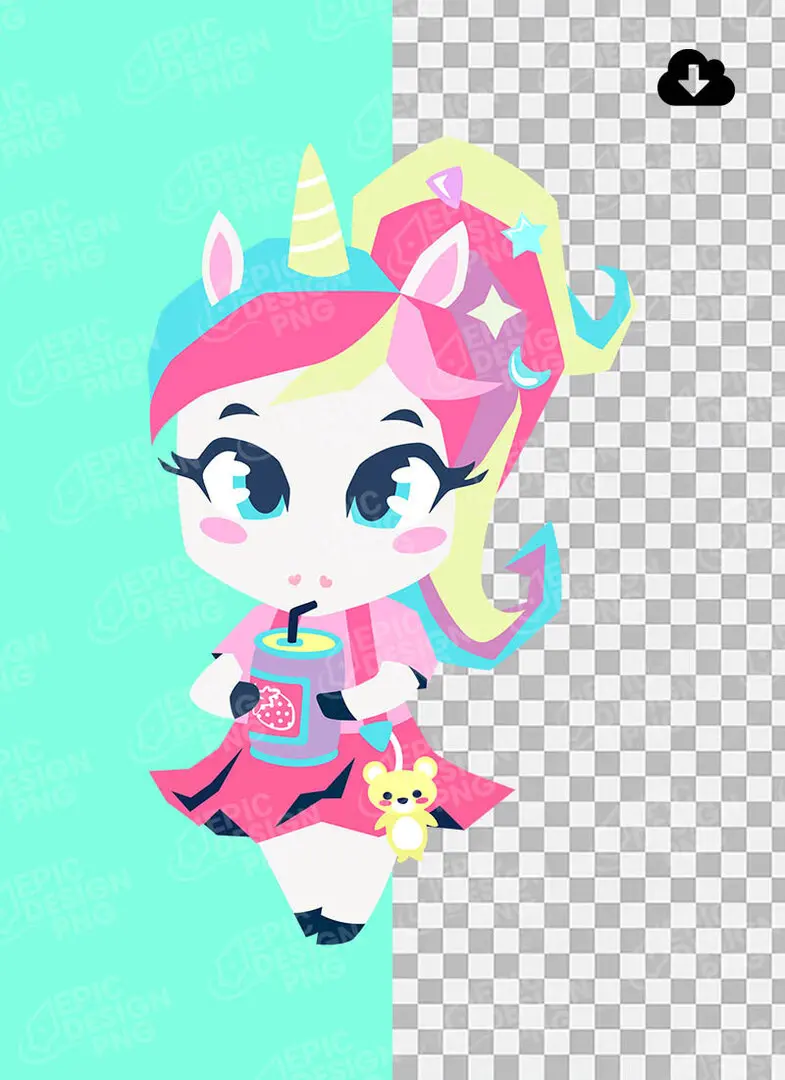 Uni Kawaii Png Unicórnio Kawaii Png Mod4